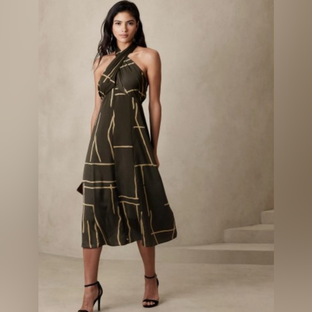 Banana Republic Halter Midi Dress